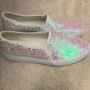 Keds Iridescent Sequin Slip-Ons